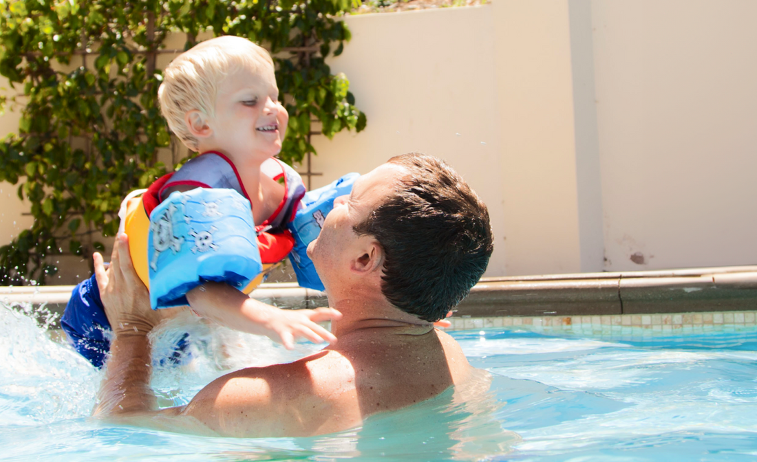 Baby swim bag essentials for supervised pool lessons